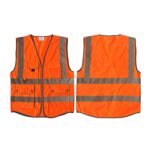Custom Reflective Safety Vest with Multi-Pocket Design - 8