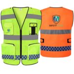 Custom Multi-Functional Reflective Safety Vest with Pockets