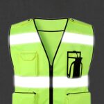 Custom Multi-Functional Reflective Safety Vest with Pockets - 3
