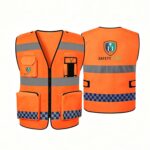 Custom Multi-Functional Reflective Safety Vest with Pockets - 4