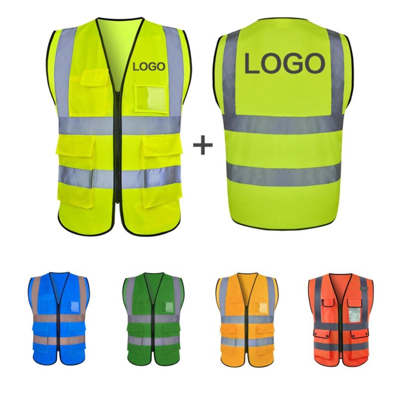 Custom Multi-Pockets Reflective Safety Vest
