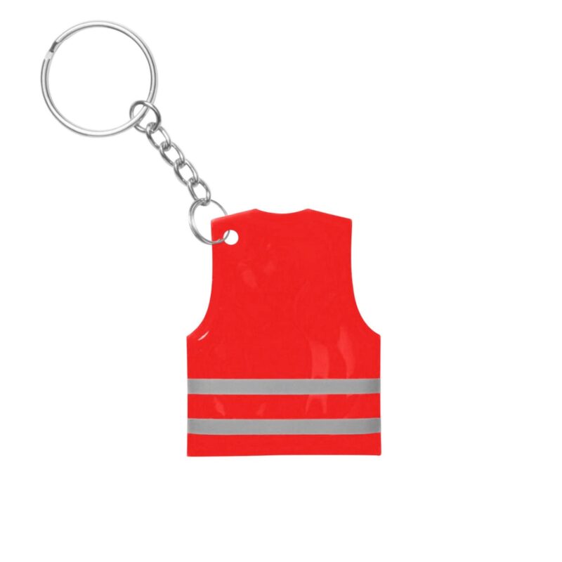 Custom PVC Reflective Safety Vest Keychain - 3