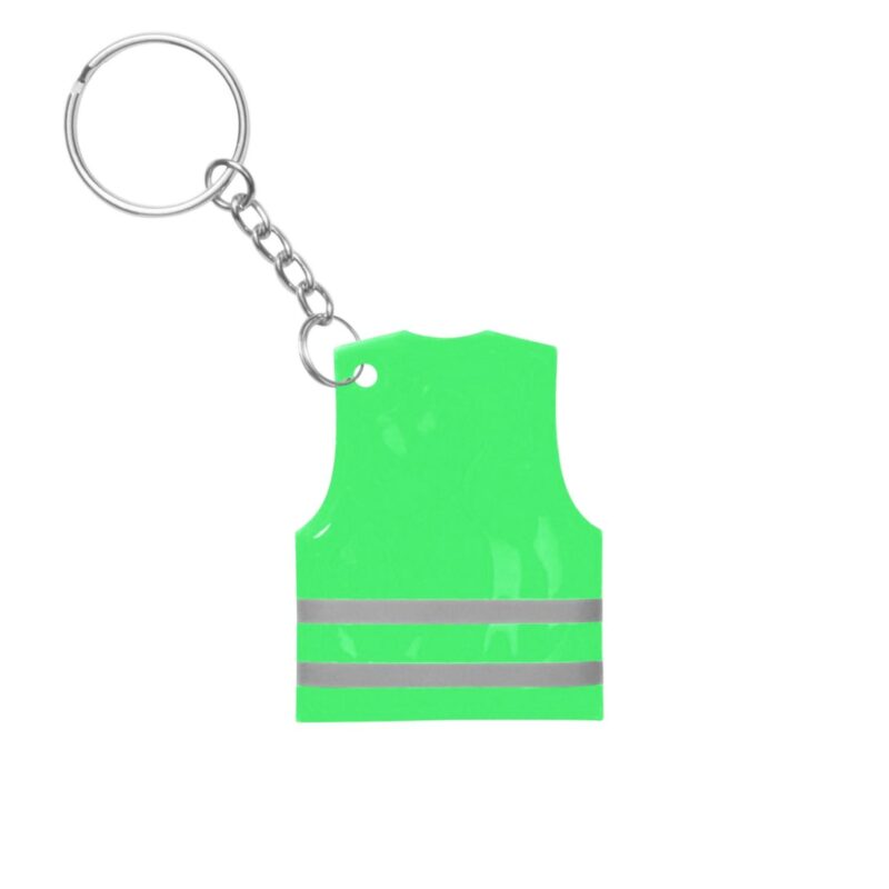 Custom PVC Reflective Safety Vest Keychain - 5