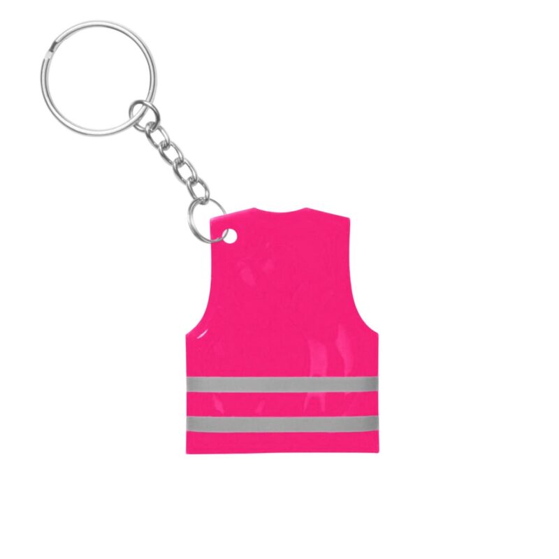 Custom PVC Reflective Safety Vest Keychain - 6