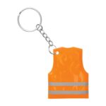 Custom Reflective Safety Vest Keychain PVC Glow Effect - 4