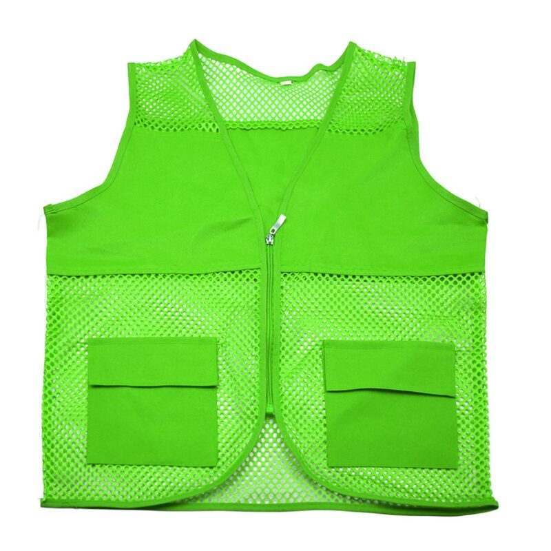 Custom MOQ 10Pcs Mesh Printed Breathable Reflective Safety Vest - 3
