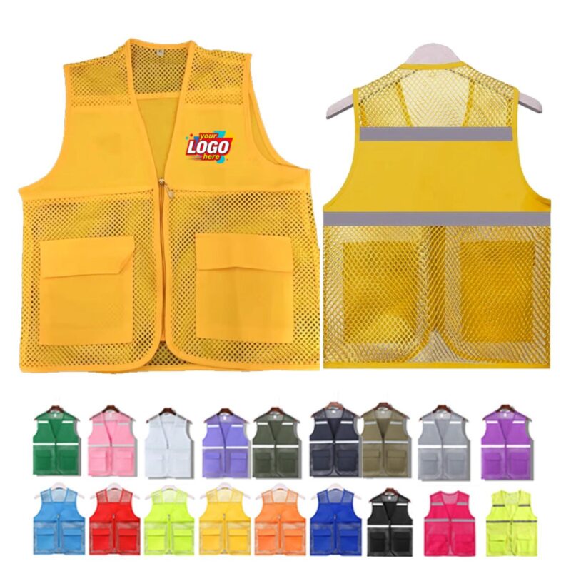 Summer-Mesh-Reflective-Safety-Vest-SPPSELD0170 Custom Summer Mesh Reflective Safety Vest