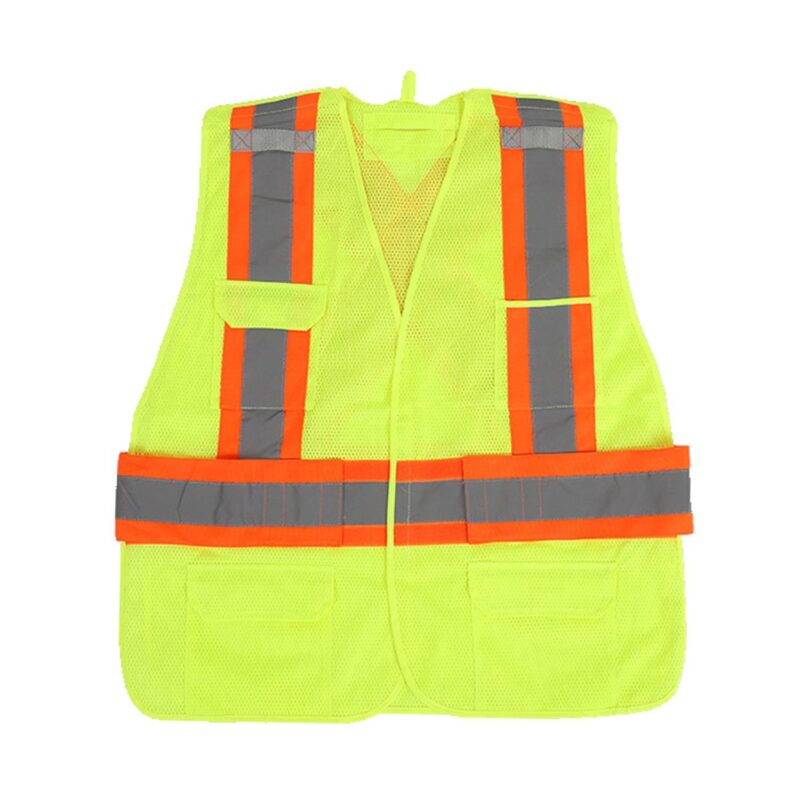 Custom Breathable Polyester Mesh Reflective Safety Vest - 1