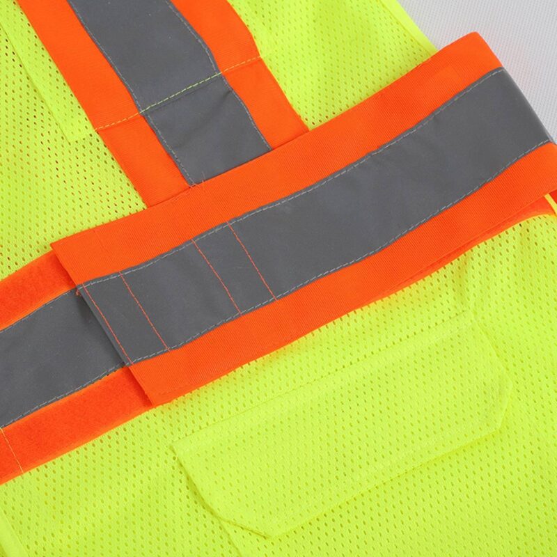 Custom Breathable Polyester Mesh Reflective Safety Vest - 4