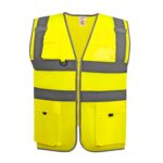 Custom Hi Vis Reflective Safety Vest W/ Pockets&Zipper - 9