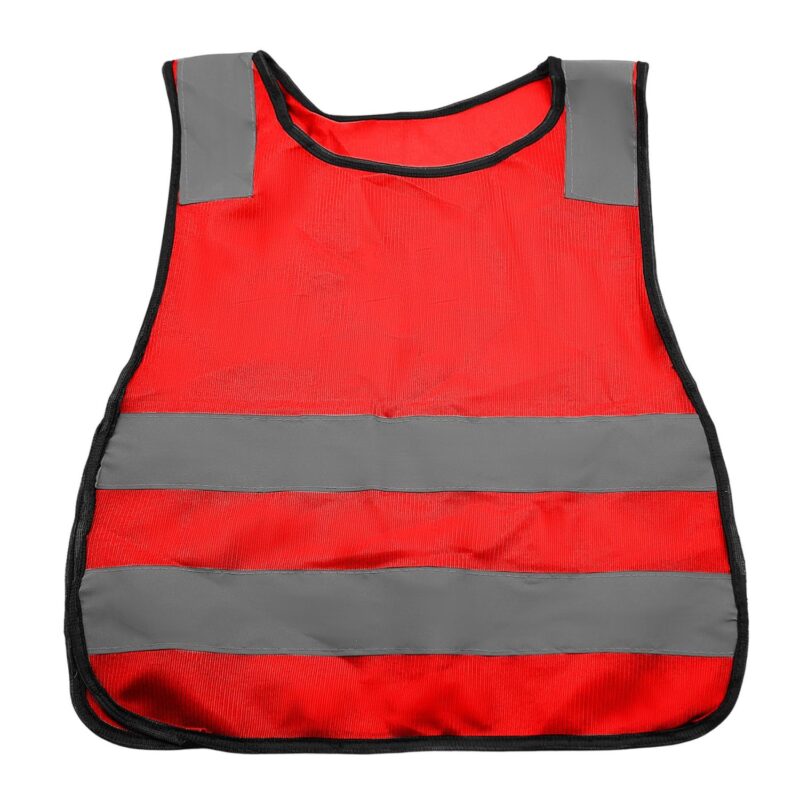 Custom High Visibility Neon Yellow Reflective Safety Vest for Kids - 4