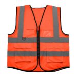 Custom Multi-Pocket Reflective Safety Vest for Construction Sanitation Traffic Night Work - 3