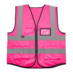 Custom Multi-Pocket Reflective Safety Vest for Construction Sanitation Traffic Night Work - 5