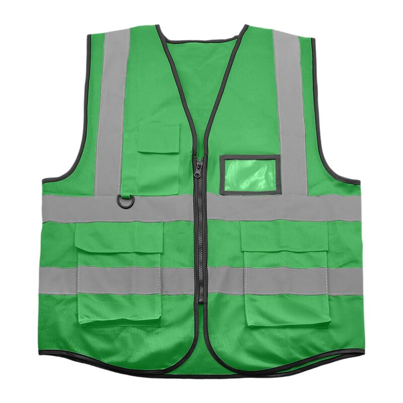 Custom Multi-Pocket Reflective Safety Vest for Construction Sanitation Traffic Night Work - 7