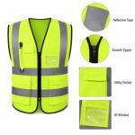 Custom Pocket Reflective Safety Vest For Promotional Giveaways - 2