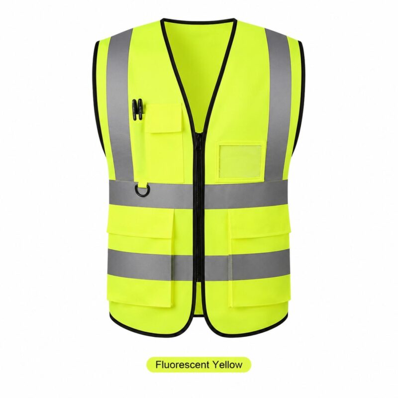 Custom Pocket Reflective Safety Vest For Promotional Giveaways - 5