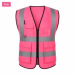Custom Pocket Reflective Safety Vest For Promotional Giveaways - 6