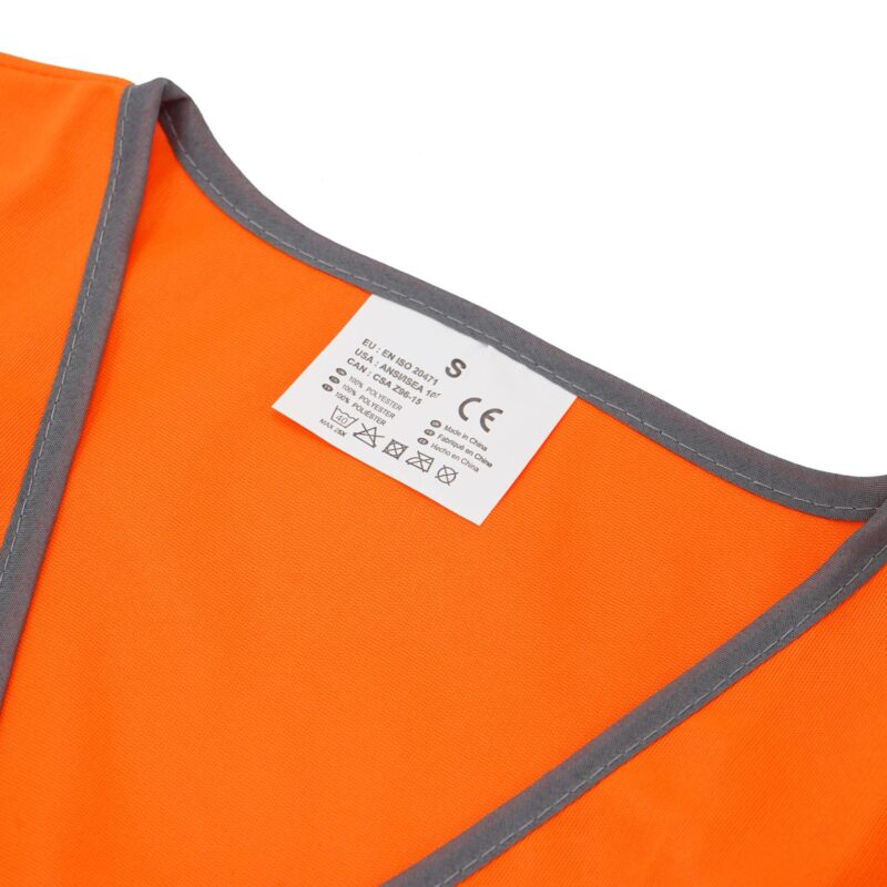 Custom Polyester Double Band Reflective Safety Vest w/ Pockets - 1