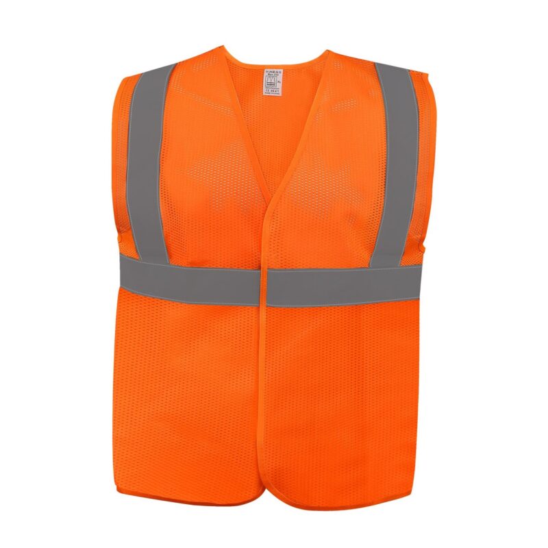 Custom Polyester Mesh Hi Vis Reflective Safety Vest - 5