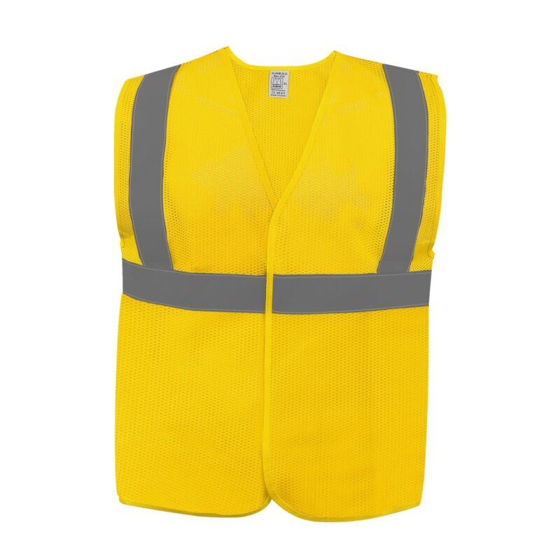 Custom Polyester Mesh Hi Vis Reflective Safety Vest - 9