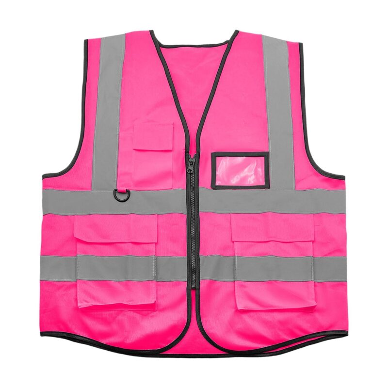 Custom Polyester Warp Knitted Reflective Safety Vest - 5
