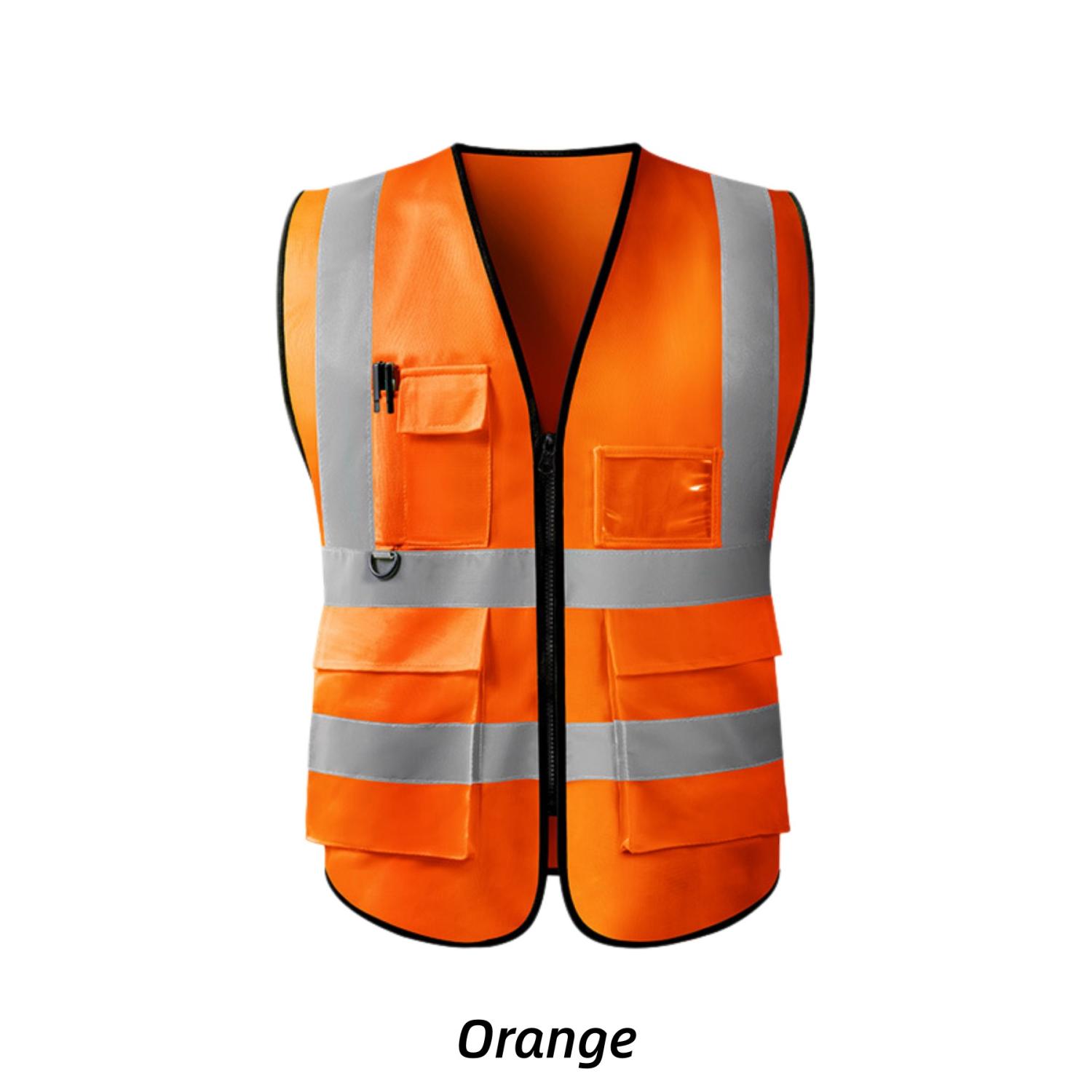 Custom Customizable Logo Reflective Safety Vest - 4