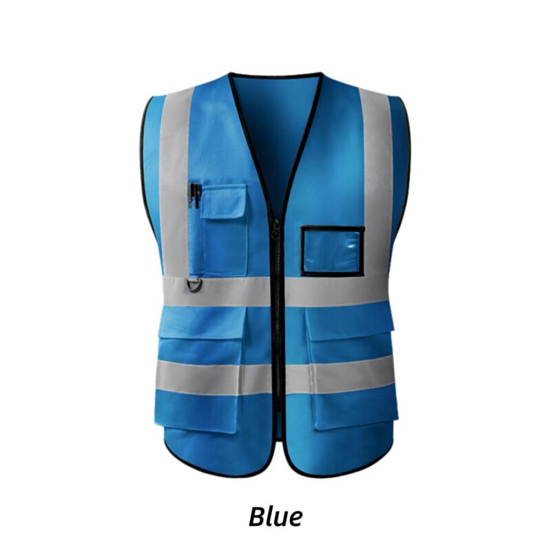 Custom Customizable Logo Reflective Safety Vest - 7