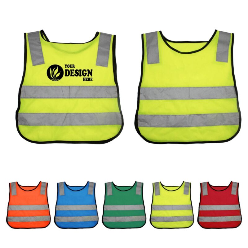 Kids-Reflective-Safety-Vest-SPPSEKU00095 Custom Kids Reflective Safety Vest
