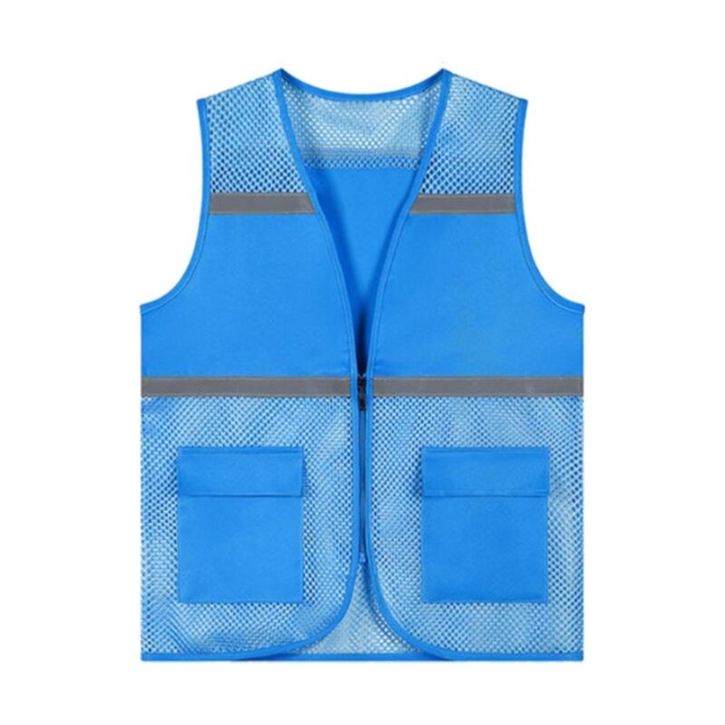 Custom Logo Custom High Visibility Mesh Reflective Safety Vest - 4