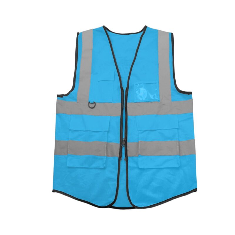 Custom Multi Pocket Reflective Safety Vest Zipper - 4