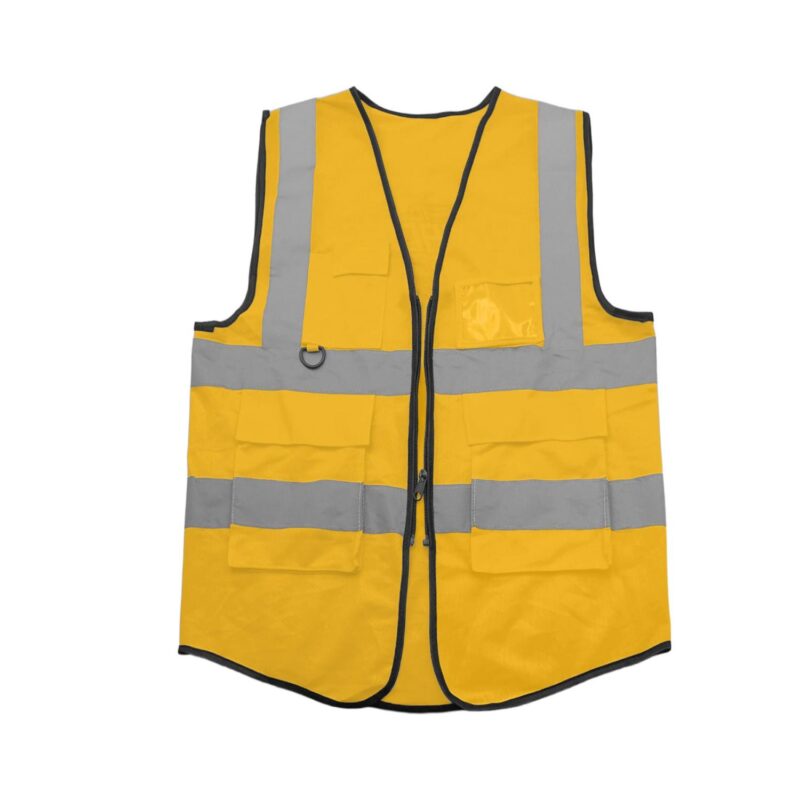 Custom Multi Pocket Reflective Safety Vest Zipper - 7