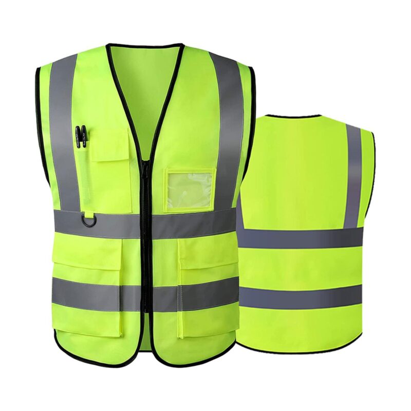 Custom Polyester Fabric High Visibility Reflective Safety Vest - 3