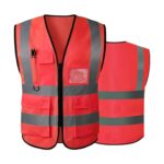 Custom Polyester Fabric High Visibility Reflective Safety Vest - 5