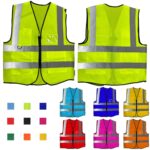 Custom Premium Reflective Safety Vest with Zipper Closure - 1