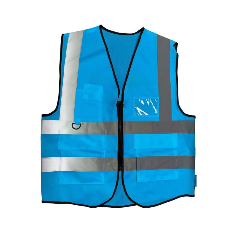 Custom Premium Reflective Safety Vest with Zipper Closure - 4