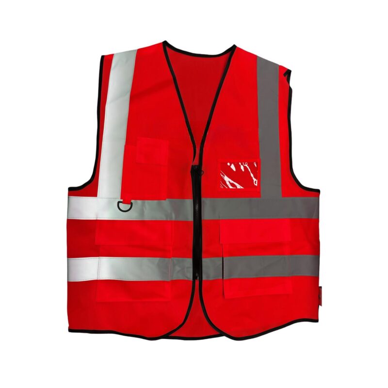 Custom Premium Reflective Safety Vest with Zipper Closure - 5