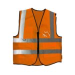 Custom Premium Reflective Safety Vest with Zipper Closure - 7
