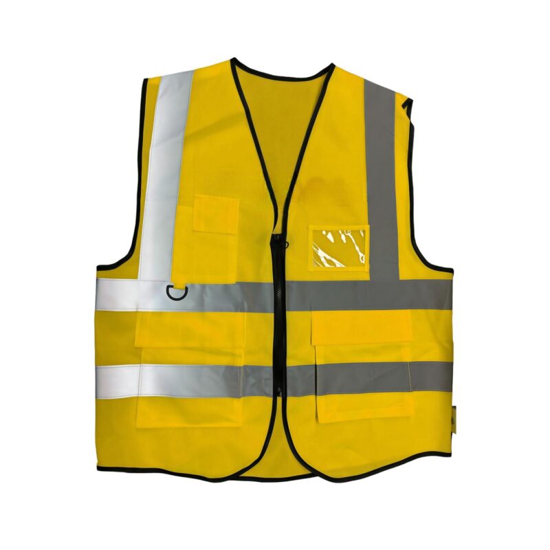 Custom Premium Reflective Safety Vest with Zipper Closure - 8