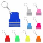 Custom Pvc Reflective Safety Vest Keychain - 1