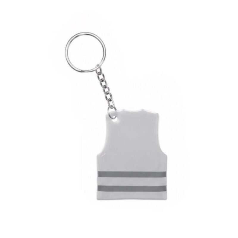 Custom Pvc Reflective Safety Vest Keychain - 3