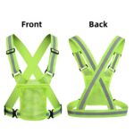 Custom Reflective Safety Vest Adjustable Running Cycling - 3