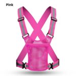 Custom Reflective Safety Vest Adjustable Running Cycling - 9