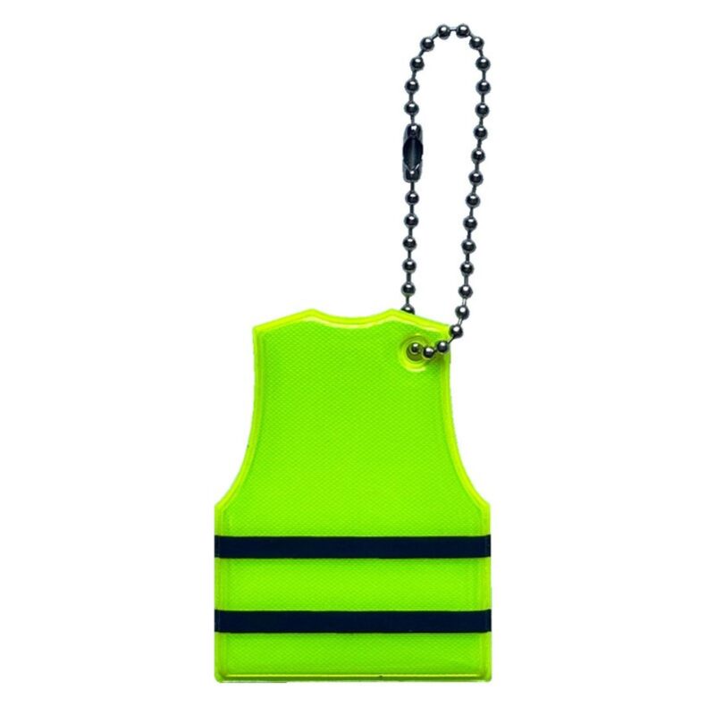 Custom Reflective Safety Vest Keytag - 2