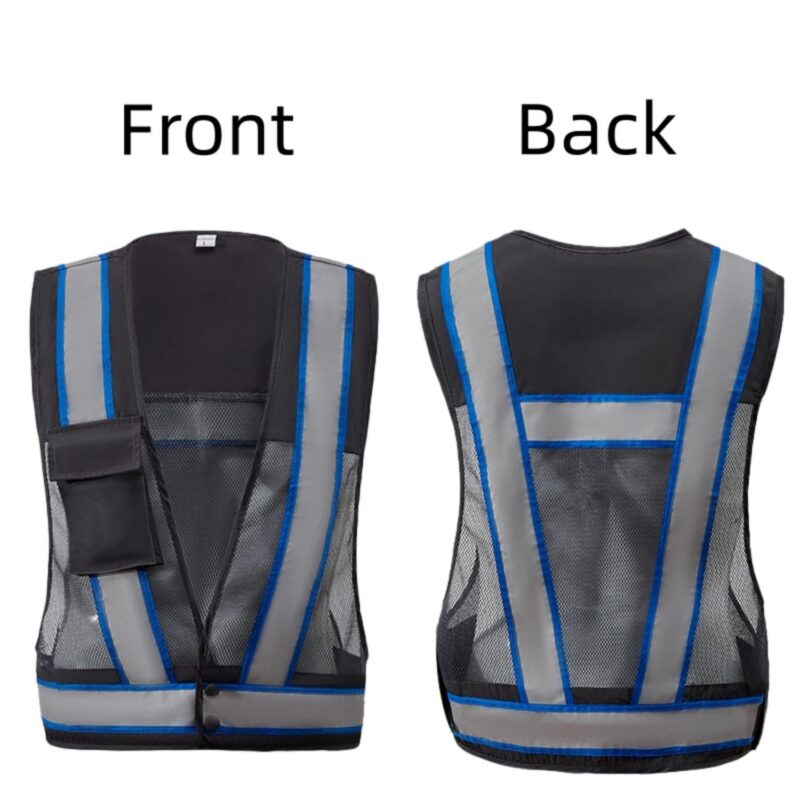 Custom Unisex Reflective Safety Vest High Visibility Work - 3