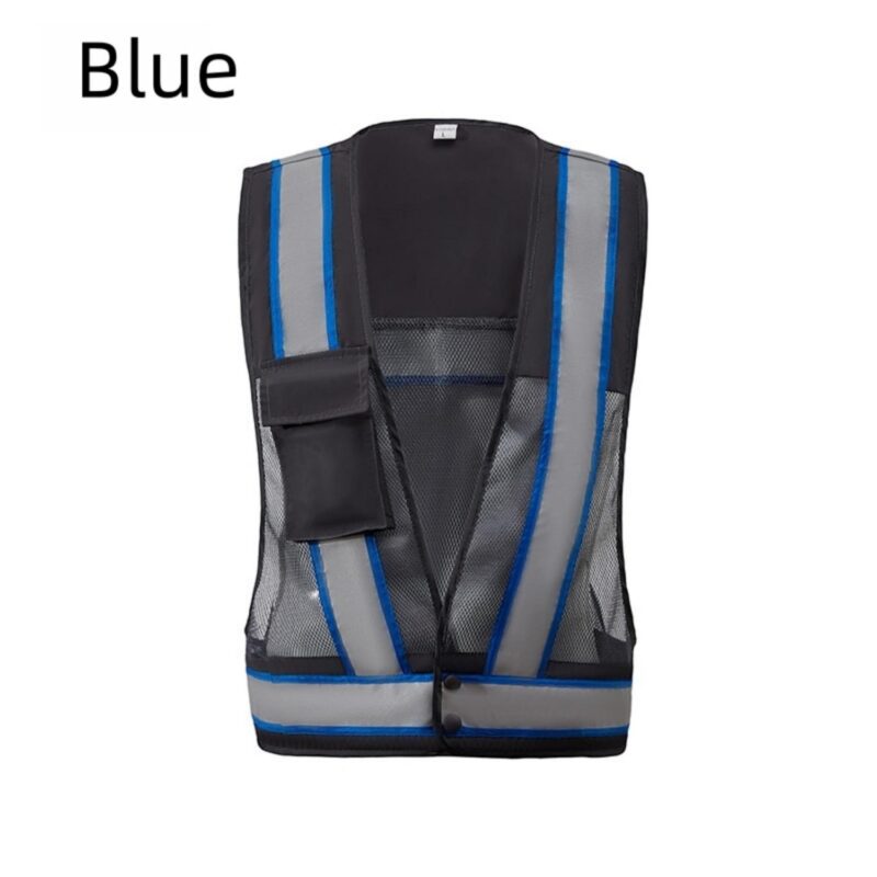 Custom Unisex Reflective Safety Vest High Visibility Work - 6