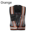 Custom Unisex Reflective Safety Vest High Visibility Work - 7