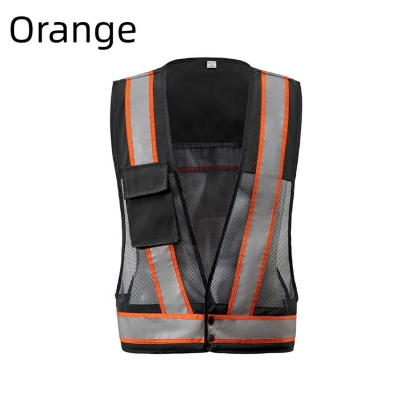 Custom Unisex Reflective Safety Vest High Visibility Work - 7