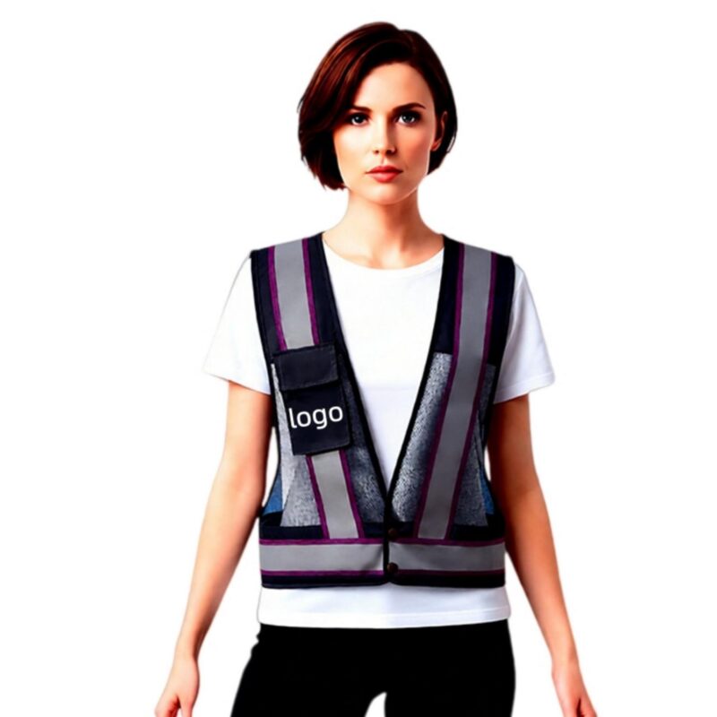 Unisex-Reflective-Safety-Vest-High-Visibility-Work-EPHRX0022S Custom Unisex Reflective Safety Vest High Visibility Work
