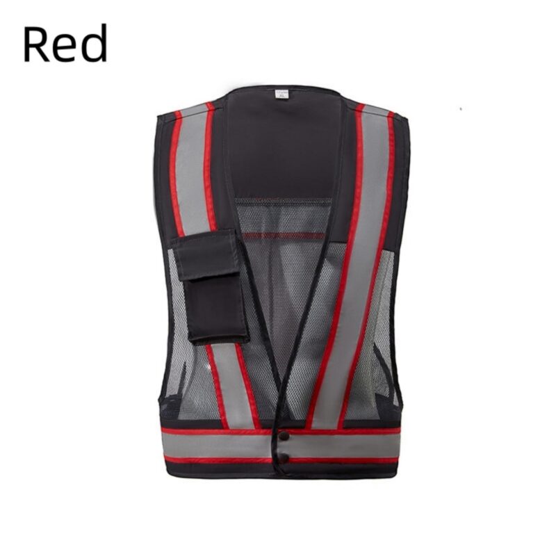 Custom Unisex Reflective Safety Vest High Visibility Work - 9