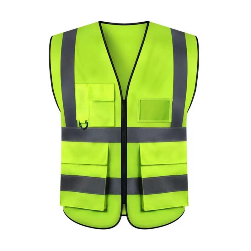 Custom Zipper Reflective Safety Vest - 3